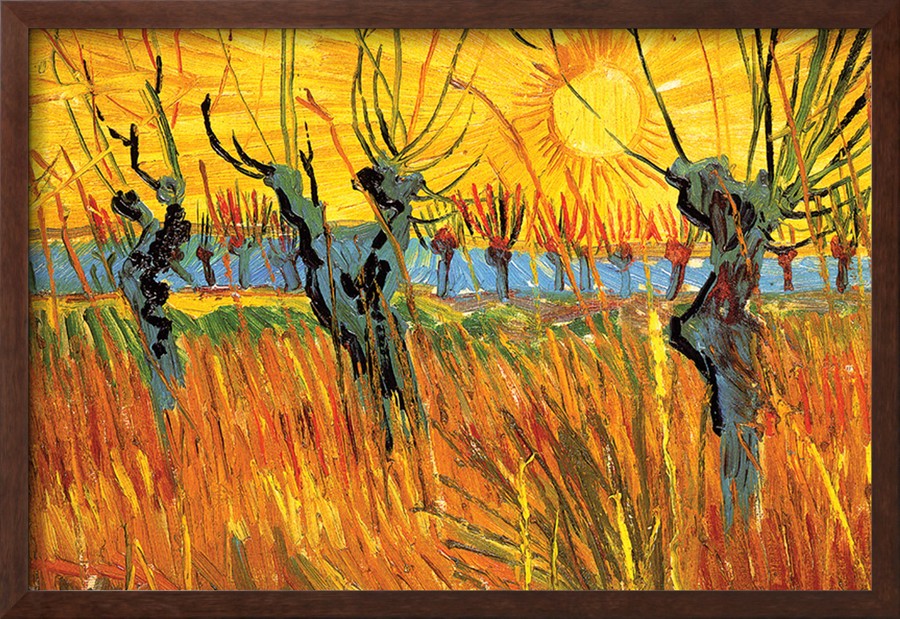 Pollard Willows at Sunset - Vincent Van Gogh Paintings